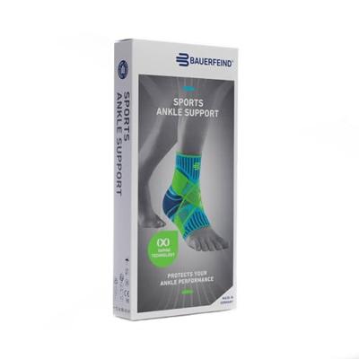 Bauerfeind Sports Ankle Support Enkelbrace - S - Links - Blauw