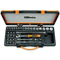 Beta Doppendoos met 17 dopsleutels, 12 schroevendraaier-doppen en 5 toebehoren 910A/C29 - 009100944 - thumbnail