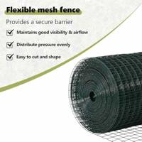 VidaXL Afrasteringspaal groen 25 x 1 m (25 x 25 mm gaas) staal - thumbnail