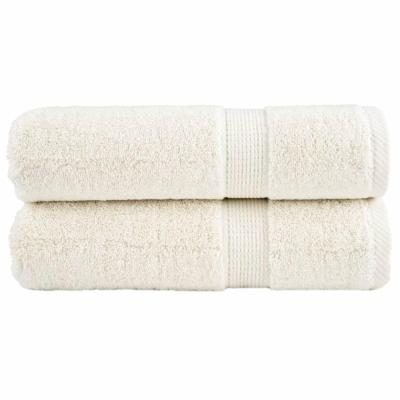 VidaXL Handdoeken solund 2 st 600 g/m² 50x100 cm crèmekleurig VidaXL Handdoeken solund 2 st 600 g/m² 50x100 cm crèmekleurig
