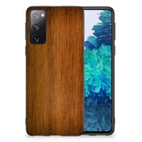Samsung Galaxy S20 Grip Case Donker Hout - thumbnail