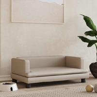 Hondenmand 80x45x30 cm kunstleer cappuccinokleurig - thumbnail