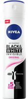 Nivea Deodorant invisible black & white spray original 150 Milliliter - thumbnail