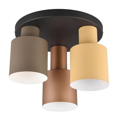 Trio Leuchten Plafondlamp Agudo 3 lichts Ø 30 cm zwart Trio Leuchten Plafondlamp Agudo 3 lichts Ø 30 cm zwart