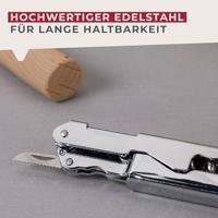 Fackelmann Basic Kurkentrekker 12 cm RVS - thumbnail