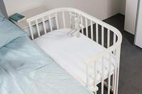 Playshoes hoeslaken katoen voor bijzetbed 81 x 42 cm roze - thumbnail