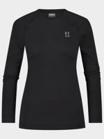 Poederbaas Thermoshirt Dames Lightweight Zwart-S - thumbnail