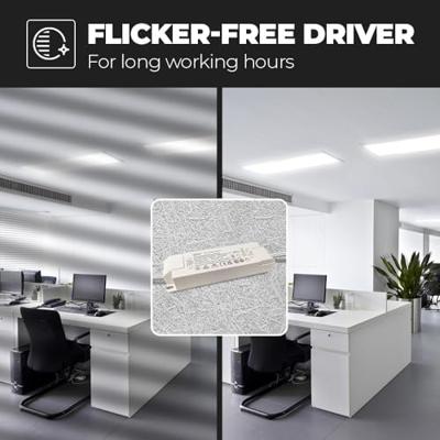 LED Paneel - 60x60 cm - 36 Watt - 4860lm (135lm/W) - 6500K daglicht wit - 1-10V Dimbaar - Flikkervrij - UGR22 - 5 jaar garantie LED Paneel - 60x60 cm - 36 Watt - 4860lm (135lm/W) - 6500K daglicht wit - 1-10V Dimbaar - Flikkervrij - UGR22 - 5 jaar garantie