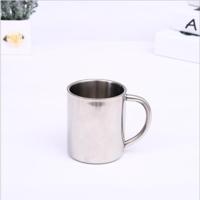 Dubbele muur RVS koffiemok draagbare Termo Cup reizen tuimelaar koffie kruik melk thee bier cups dubbele kantoor water mokken (220ML) - thumbnail