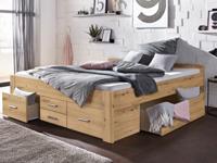 Bed SCARLETT 180x200 cm artisan eik met zes lades - thumbnail