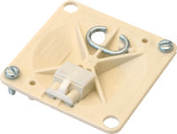 Centraaldoosdeksel, vierkant met kroonsteen en haak CD VK HAF - thumbnail