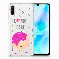 Huawei P30 Lite | Siliconen Case | Donut Roze - thumbnail