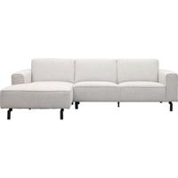 Hoekbank Vik Nero Lightgrey Links - thumbnail