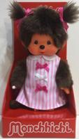Monchhichi Meisje Pink Ribbon Dress (20 CM) - Speelgoed (4905610223589) - thumbnail