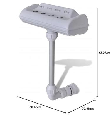 VidaXL Zwembad waterval fontein met led