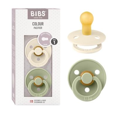 Bibs 1 Fopspeen Duo Sage Ivory - thumbnail