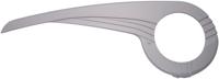 Hebie kettingscherm "0342" chain guard 0342 wave-form sil. - thumbnail