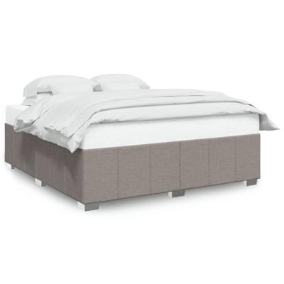 Bedframe zonder matras stof taupe 180x200 cm