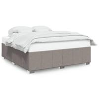 Bedframe zonder matras stof taupe 180x200 cm - thumbnail
