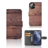 Apple iPhone 12 Mini | Book Style Case | Old Wood - thumbnail