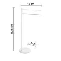 Handdoekhouder Sapho White Line Vrijstaand 89 cm Wit Sapho - thumbnail