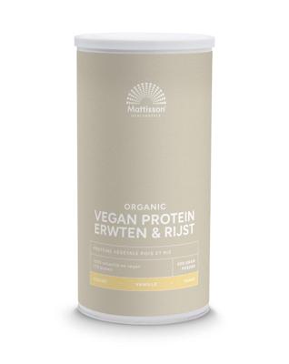 Mattisson HealthStyle Organic Vegan Protein Erwten & Rijst Vanille Poeder