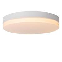 Lucide BISKIT - Plafonnière Badkamer - Ø 40 cm - LED - 1x36W 2700K - IP44 - Bewegingssensor - Wit - thumbnail