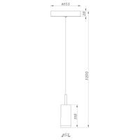 Deko Light Dabih 348037 LED-hanglamp LED LED vast ingebouwd Energielabel: E (A - G) 7.2 W Wit - thumbnail