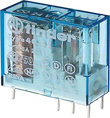 Finder 40.52.9.024.5000 Printrelais 24 V/DC 8 A 2x wisselcontact 1 stuk(s)