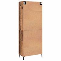Highboard 2 pcs Oud hout 69,5 x 34 x 180 cm Bewerkt hout - thumbnail