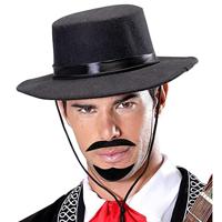 Baard en snor zwart Arabier - thumbnail