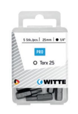 Witte torx bit [5x] - 1/4'' - T 30 - 25 mm