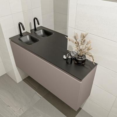 MONDIAZ OLAN 120cm toiletmeubel smoke. LEX wastafel urban links 1 kraangat MONDIAZ OLAN 120cm toiletmeubel smoke. LEX wastafel urban links 1 kraangat