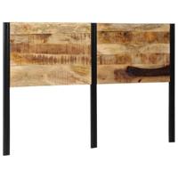 Hoofdeinde 160 cm massief hout mango en ijzer - thumbnail