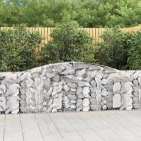 Schanskorven 4 st gewelfd 400x30x100/120 cm ijzer - thumbnail