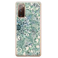 Samsung Galaxy S20 FE siliconen hoesje - Mandala blauw - thumbnail