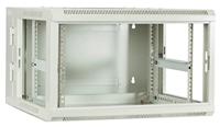 DSI 6U witte wandkast (kantelbaar) met glazen deur - DS6606W-DOUBLE server rack - thumbnail