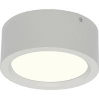 LED Downlight - Opbouw Rond Hoog 15W - Natuurlijk Wit 4200K - Mat Wit Aluminium - Ø180mm - thumbnail