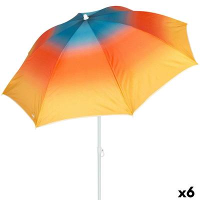 Strandparasol Aktive Multicolour 200 x 200 x 200 cm (6 Stuks)