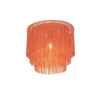 QAZQA Oosterse plafondlamp goud roze kap met franjes - Franxa - thumbnail
