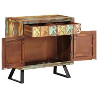 Ladekast 70x35x70 cm massief gerecycled hout meerkleurig - thumbnail