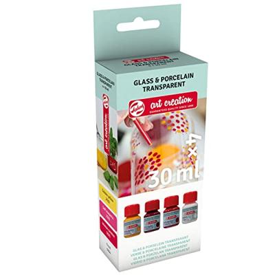 Talens art creation glas & porseleintransp. 4x30ml rozefrost Talens art creation glas & porseleintransp. 4x30ml rozefrost