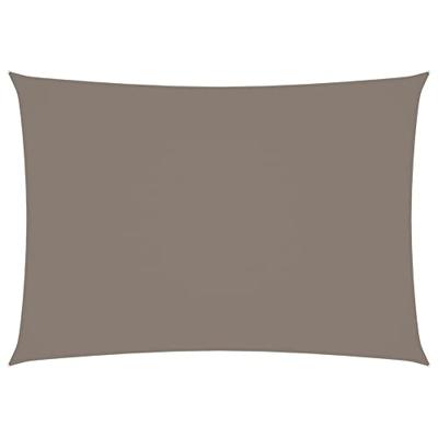 Zonnescherm rechthoekig 2x4 m oxford stof taupe