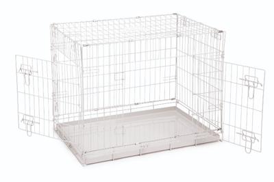 Beeztees 2deurs hondenbench grijs 78x55x61cm