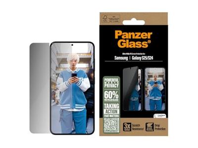 PanzerGlass® Privacy Screen Protector Samsung Galaxy S 2025 | Ultra Wide Fit