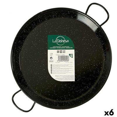 Pan La Dehesa Zwart Geëmailleerd Staal Ø 34 cm 45 x 5,5 x 34 cm (6 Stuks)