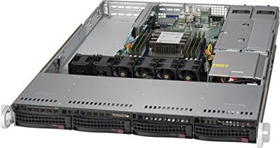 Supermicro SuperServer 5019P-WTR Intel C622 LGA 3647 Rack (1U) zwart – Server Barebone (Intel C622, LGA 3647, Intel, Intel® DDR4-768 GB)