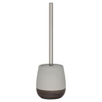 Toiletborstel met houder vrijstaand Sealskin Braid Grijs - thumbnail
