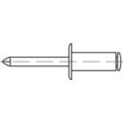 TOOLCRAFT TO-5381145 Popnagel 6 mm RVS 200 stuk(s)