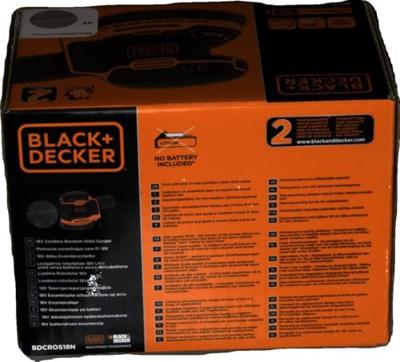 BLACK & DECKER Excenterschuurmachine BDCROS18N - 18 V